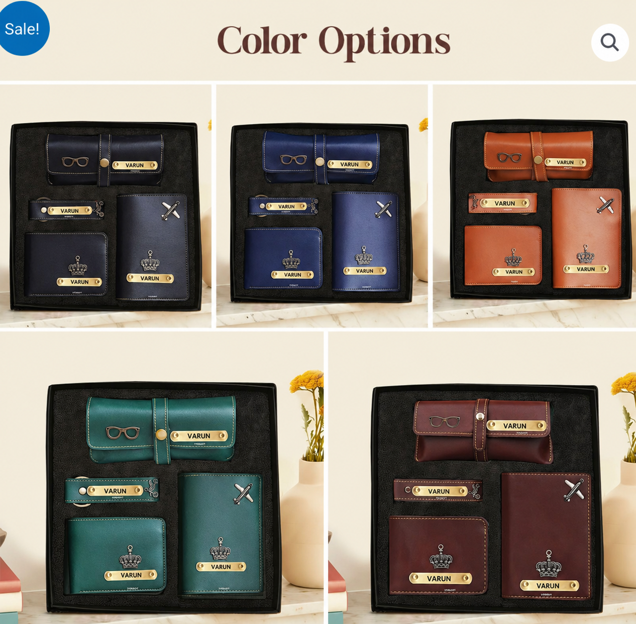 Personalized Luxury Gift Set for Men – Wallet, Bottle & Travel Essentials