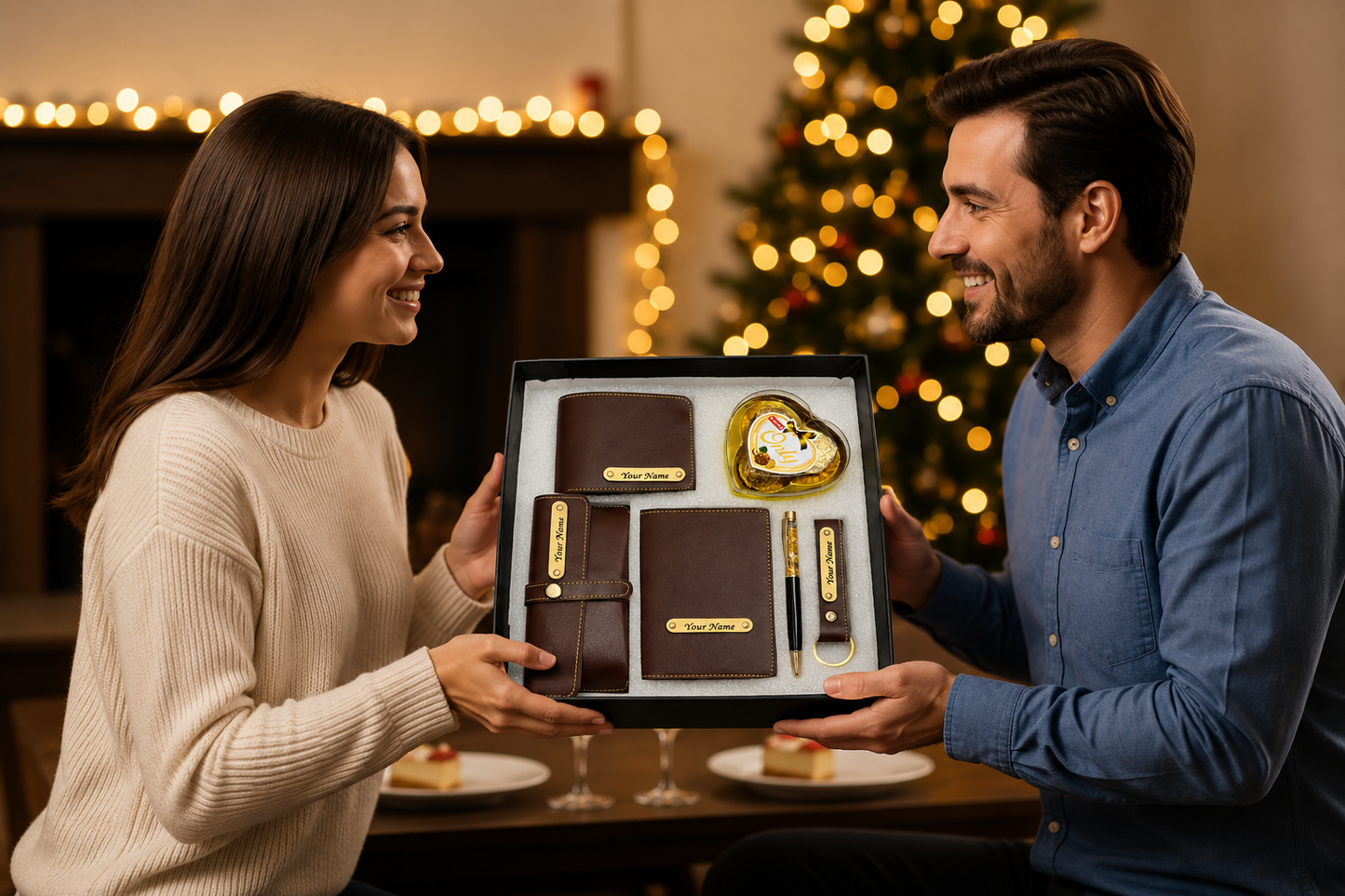 Premium Men's Gift Hamper – 6 in 1 Personalized Signature Collection